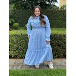 Vestido Helena Azul Bebe