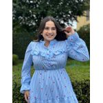 Vestido Helena Azul Bebe