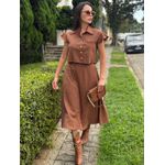 Conjunto Vitoria Marrom Risca de Giz