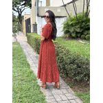 Vestido Mayara Terracota Liberty