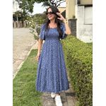 Vestido Mayara Azul Liberty