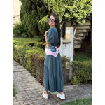 Vestido Rita Verde Petroleo Plus