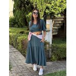 Vestido Rita Verde Petroleo Plus