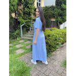 Chemise Antonela Azul Estampado