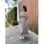 Vestido Alicia Off/Azul Liberty 