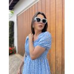 Vestido Alicia Azul Bebê Liberty 