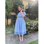 Vestido Mabel Azul Bêbê