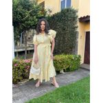 Vestido Catarina Amarelo Listrado