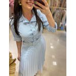 Vestido Luciana Azul Listrado