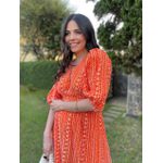 Vestido Pérola Laise Laranja 