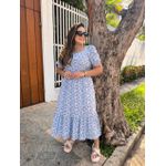 Vestido Rebeca Azul Liberty