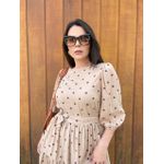 Vestido Bia Bege Póa