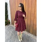 Vestido Bia Marsala Póa
