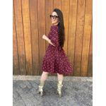 Vestido Bia Marsala Póa