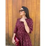 Vestido Bia Marsala Póa