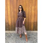 Vestido Giovana Marrom