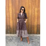 Vestido Giovana Marrom