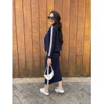 Conjunto Raquel Moletinho Azul Marinho