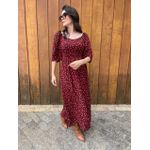Vestido miriam Vinho Liberty