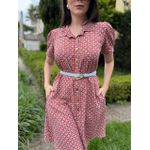 Chemise Elisabeth Vermelho Estampado