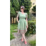Vestido Liz Verde Bordado