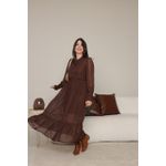Vestido Maya Marrom