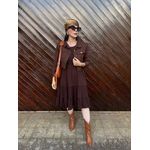 Vestido Aline Marrom