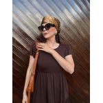 Vestido Aline Marrom