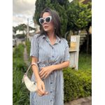 Chemise Linda Azul Listrado