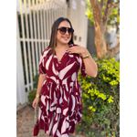 Chemise Renata Vermelho Estampado