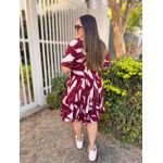 Chemise Renata Vermelho Estampado