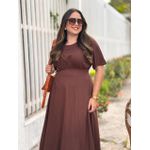 Vestido Marília Marrom