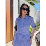 Conjunto Luna Azul Listrado