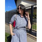 Conjunto Luna Cinza Listrado