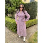 Chemise Patricia Roxo Estampado