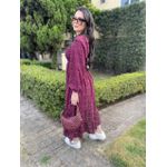 Vestido Rafaela Roxo Poá