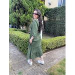 Vestido Rafaela Poá Verde Musgo