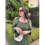 Vestido Rafaela Poá Verde Musgo