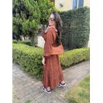 Vestido Rafaela Marrom Poá