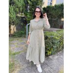 Chemise Romana Verde Listrado