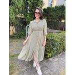 Chemise Romana Verde Listrado