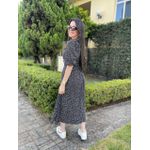 Vestido Nataly Preto poá