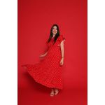 Vestido Catarina Vermelho Coração Plus 