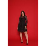 Vestido Cereja Preto 