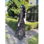 Vestido Emili Preto Estampado 