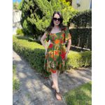 Vestido Clarice Verde Mix Estampas