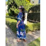 Vestido Miriam Azul Mix Estampas