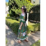 Vestido Miriam Verde Mix Estampas