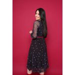 Vestido Heloisa Preto Poá