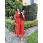 Vestido Rafaela Terracota Liberty